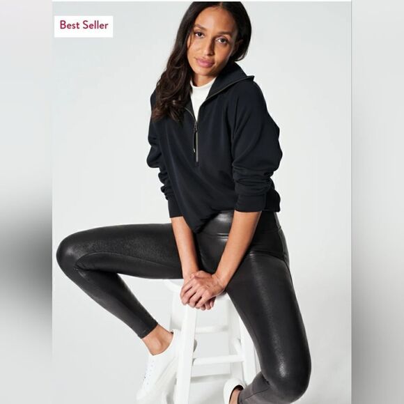 Spanx Faux Leather LeggingsSize M - Picture 3 of 14